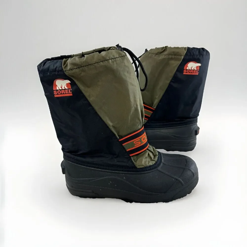 Sorel Winter Boots Mens US 6 Ice Fox Green Black NY 1698-364